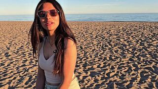 An empty beach isn't exactly the right spot for intimacy