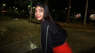 A girl walked back, her asshole was wide open