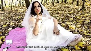 A wedding day is not a barrier for cheating, especially with Russians