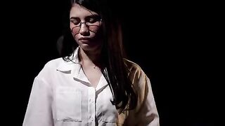 A beautiful picture of a girl at the moment of orgasm