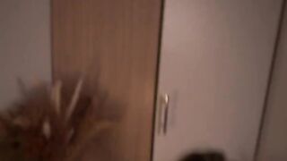 The girl is passionately moaning from the slaps on her face and rough sex