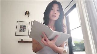 Asian step sister shares a bed and more during study break