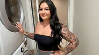 Cute step sister Roxanne Roselle got her holes filled