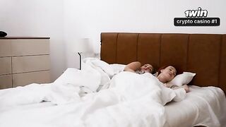 A son is having a threesome with his hot step mom and step sis