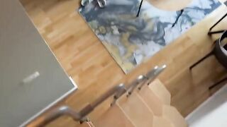 A cute girl has sex and swallows cum