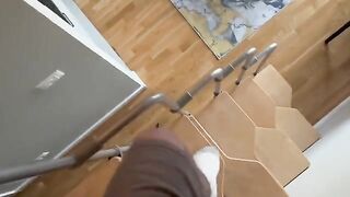 A cute girl has sex and swallows cum