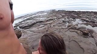 The beach is always wet — from the water and other reasons