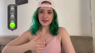 A girl plays with a dildo and reaches intense pleasure, embodying the spirit of Booty White’s bold and daring performances