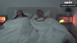 A guy came to his stepmom’s bed for a nap, but they spooned and got intimate