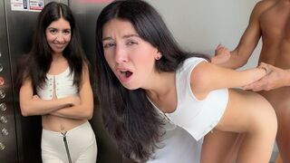 Nymphomaniac Katty West fucks in front of her neighbor to show him