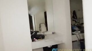 Two girls shared a big cock of lucky guy