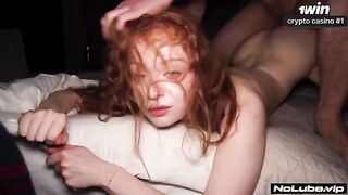 From a kiss to deep throat – just a tilt of the head, a submissive girl in action