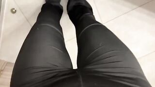 A girl was jerking in the restaurant, it was very risky