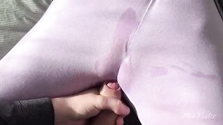 I rub my wet pussy with my thumb and cum