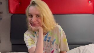 A beautiful Russian babe got fucked on a train in a risky encounter