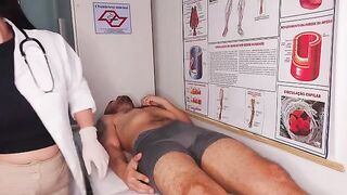 The doctor conducted an oral examination, and the girl was not dressed