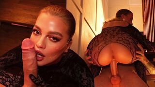 You can put it in your mouth, and there's a net on top - a luxurious treat for foot fetish fans