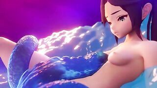 The petite Mona from Genshin Impact is a bad girl