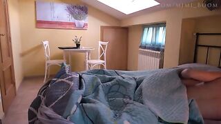 Waking up with a morning erection, treated to sex - Mimi Boom