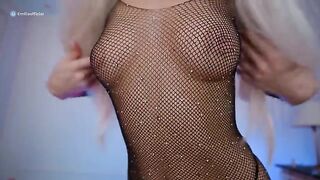 The sexy blonde with a stunning body is a bad girl - EmiliaBunny