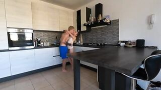 She squirts and drains me as a reward for her new clitoral sucking skills