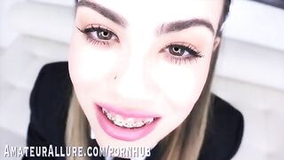 Veronica Valentine chokes on cock at Swallow Academy