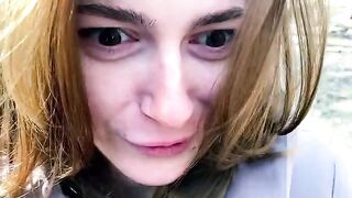 A very sad and pathetic whore was filmed in a scene