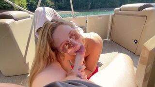A couple enjoys passionate and messy sex on a spring break cruise
