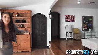 Pervert guy fucks sexy real estate agent after house tour