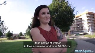A cute young girl was picked up by the Public Agent on the street