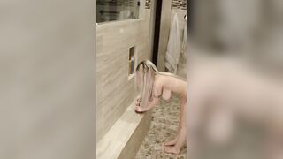 I came hard after using my fuck machine and playing with my pussy in the shower