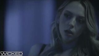 Hot brunette teen Lily Larimar fucks with a girl and a guy