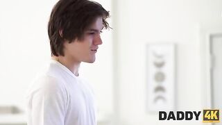 Older man seduced a girl to fuck with him in Daddy4k style